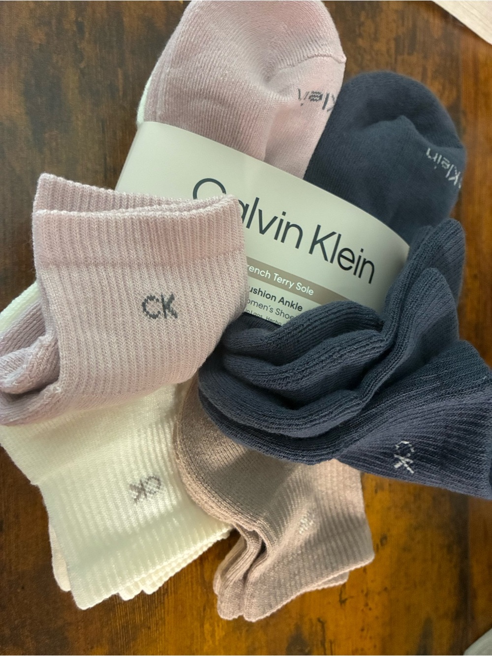 NWT Calvin Klein  Socks - Pink, Cream,Camel, Gray